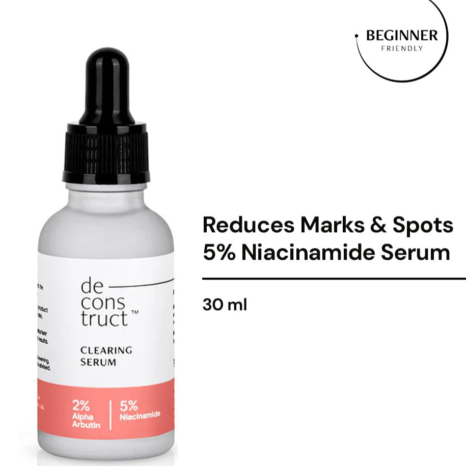 Deconstruct Clearing Serum 2% Alpha Arbutin + 5% Niacinamide for clear skin (30 ml)